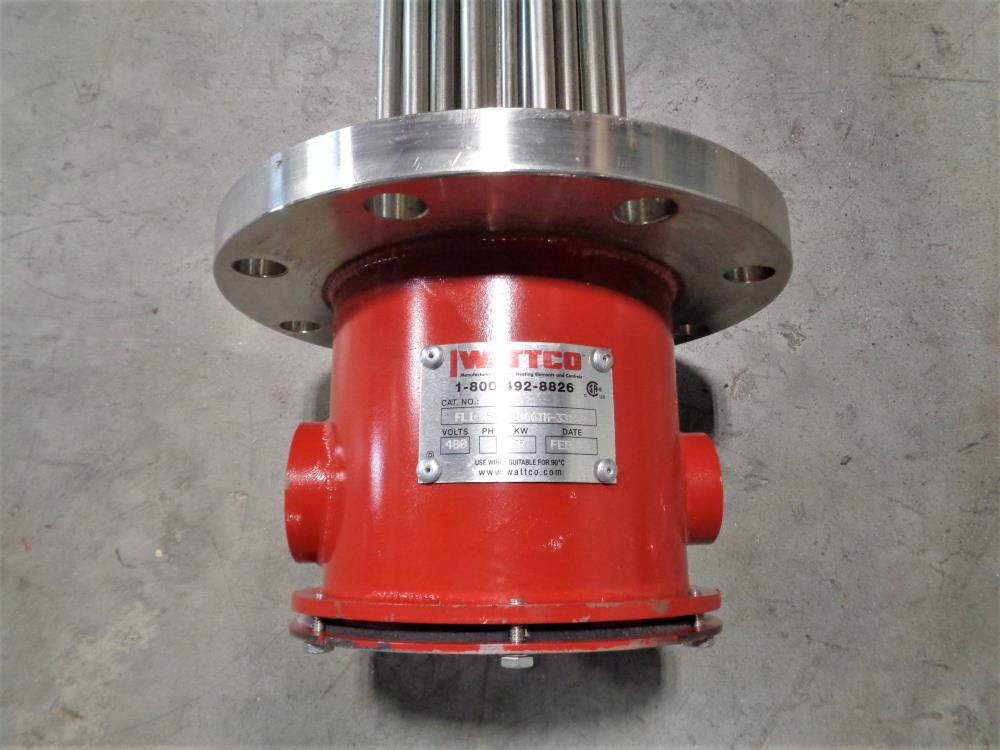 Wattco 6" 150# Flanged Immersion Heater FLI-1575X1066TM-33120